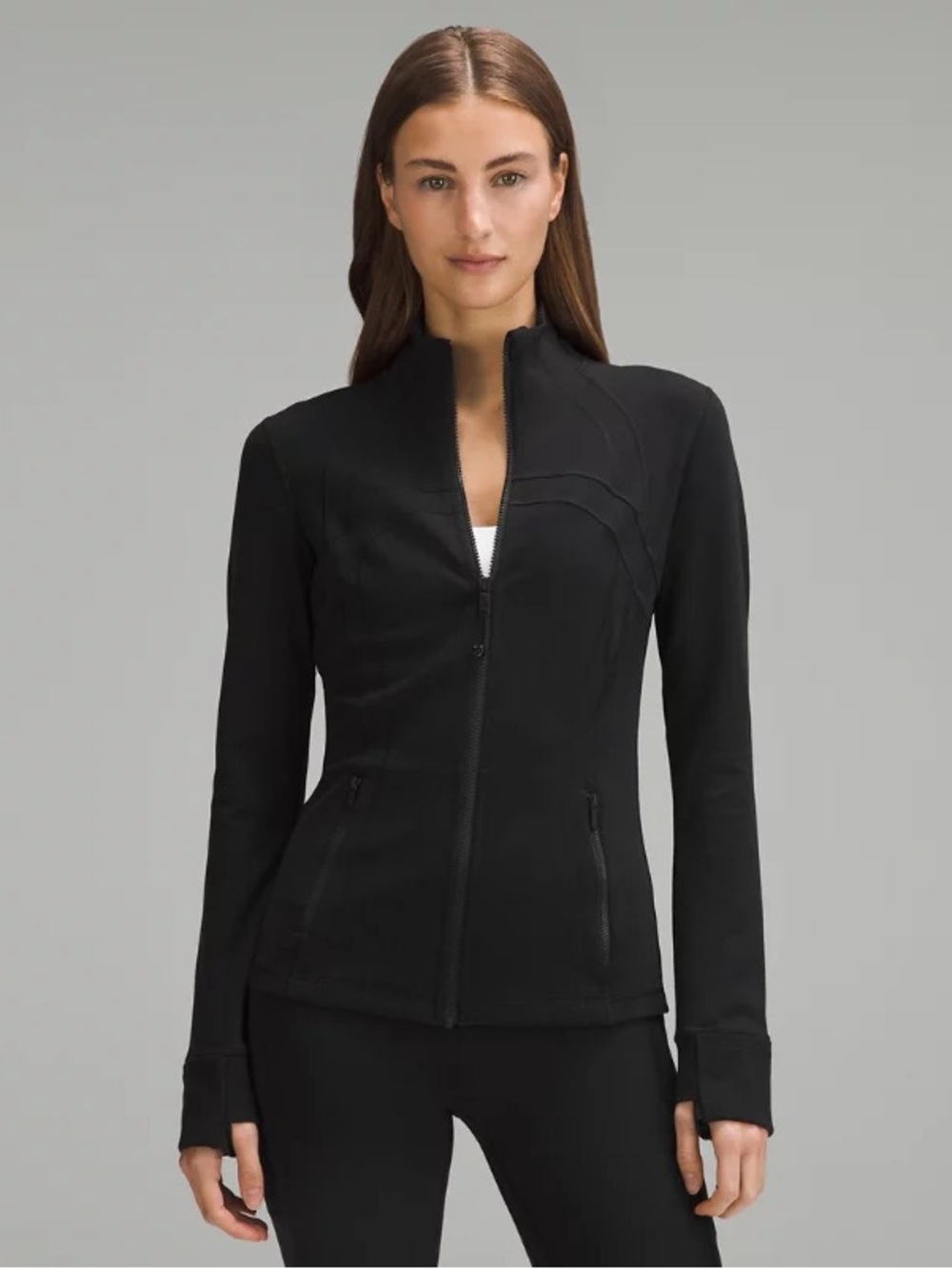 lululemon athletica Black Fitted Zip-Up Utility Define Jacket, Women’s Size 6